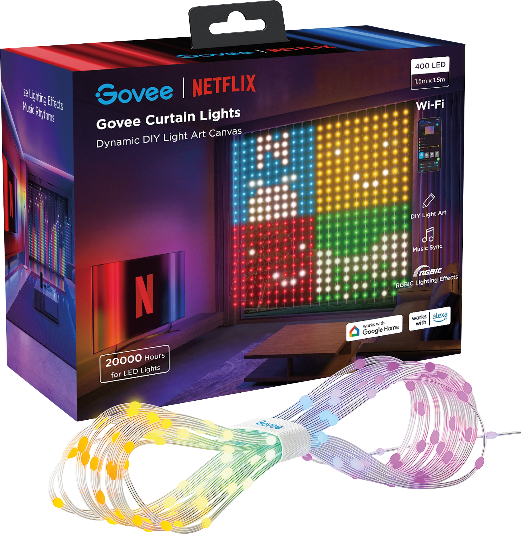 6974316999881 - H70BC - X Netflix Vorhangleuchte 400 LEDs 6974316999881 - H70BC - X Netflix Vorhangleuchte 400 LEDs