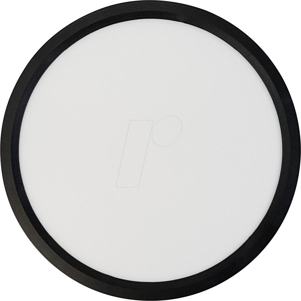 LUXULA LX300216 - LED Panel, Ø30 cm, schwarz, 22 W