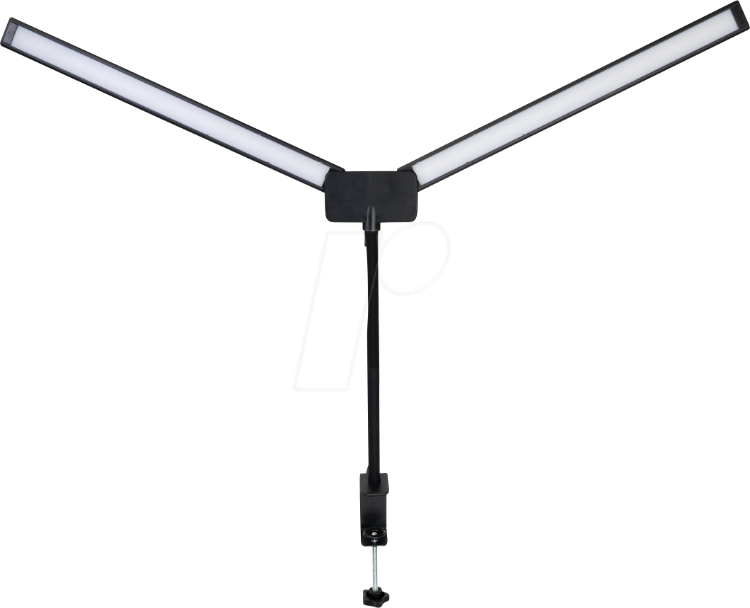 LX 700159 - Schreibtischlampe, 18 W, 1100 lm, Doppelkopf, dimmbar, klemmbar