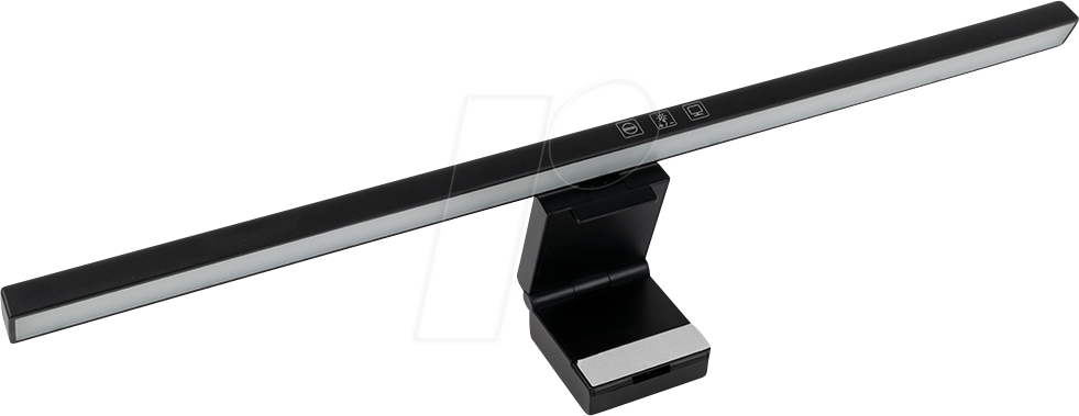 4255719615922 - LX700165 - Monitorlampe schwarz 50cm 5W Touch Control dimmbar