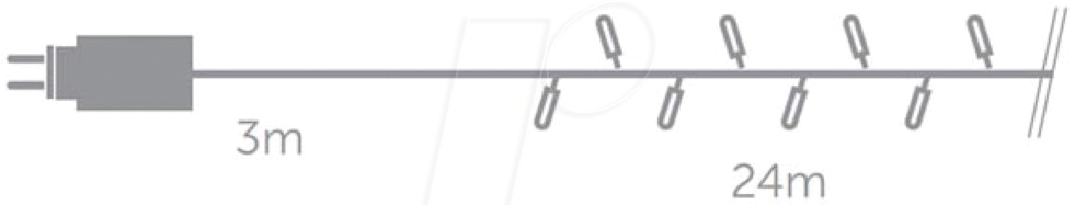 XMTECH LED Weihnachtsbaum Zaun 1,88m - 5-teilig Mit 160 LEDs & 8 Lichtmodi