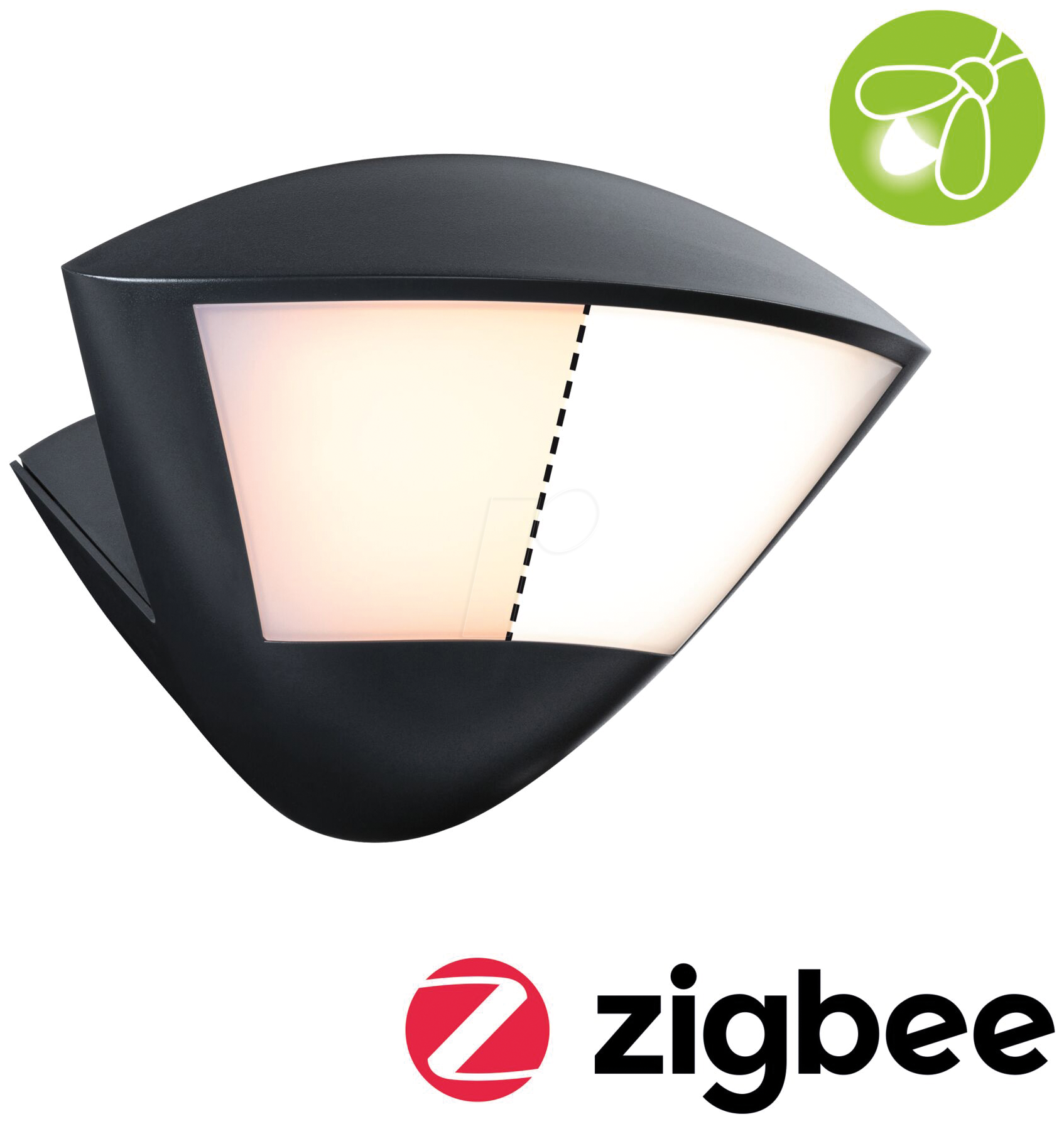 PLM 94864 - Außenwandleuchte Capea, 10 W, 840 lm, 2200-3000 K, Zigbee, anthr