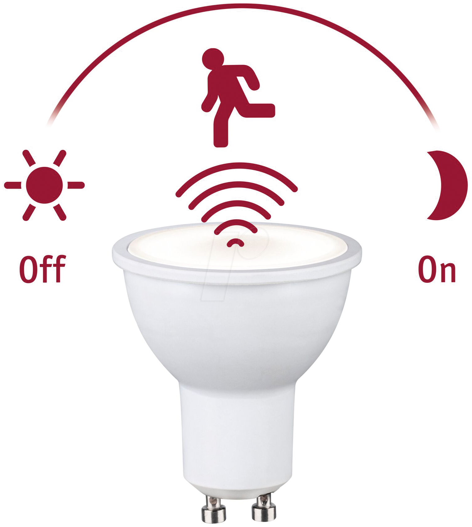 PLM 29272 - LED-Strahler GU10, 7 W, 550 lm, 2700 K, HF-Sensor