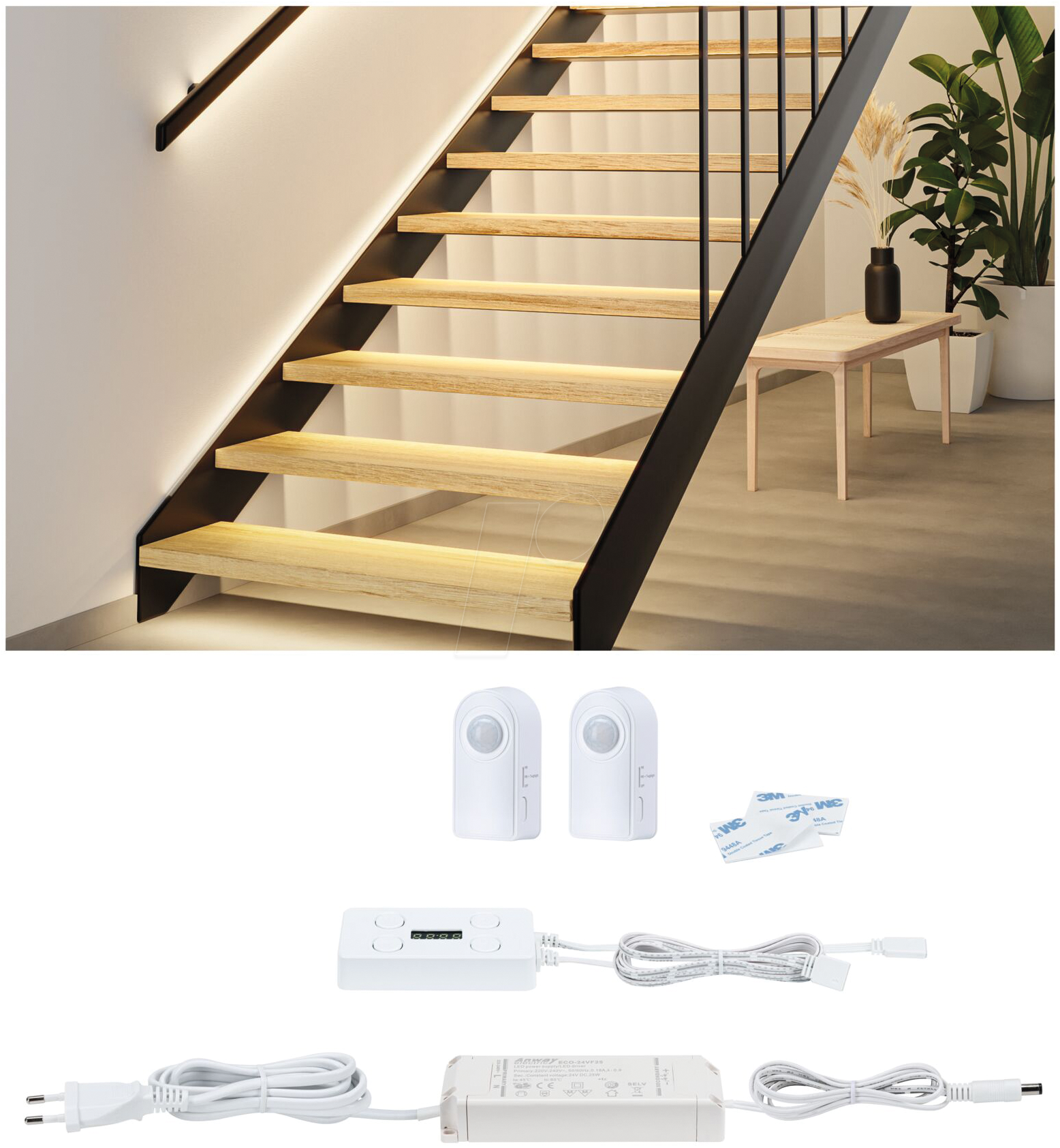 PLM 71217 - LED-Streifen MaxLED Stair, Installationsset