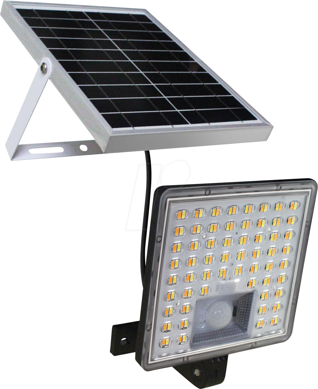 SOLAR OC-WL005B - Solar-Flutlicht, PIR-Beweungssensor, IP66, 20 W, 2800 lm