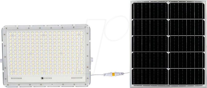 3800170200760 - VT-240W Weißer LED-Fluter mit 30-W-Solarpanel und Fernbedienung LED-Flutlicht mit austauschbarer Batterie 6400 k 3 m Kabel – 7847 - Weiß - V-tac 3800170200760 - VT-240W Weißer LED-Fluter mit 30-W-Solarpanel und Fernbedienung LED-Flutlicht mit austauschbarer Batterie 6400 k 3 m Kabel – 7847 - Weiß - V-tac