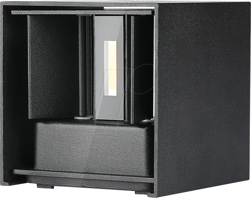 3800157678285 - VT-759-12 11W LED Wandleuchte quadratisch schwarzer K√∂rper einstellbarer Lichtstrahl warmwei√ü 3000K - sku 218529 - Schwarz