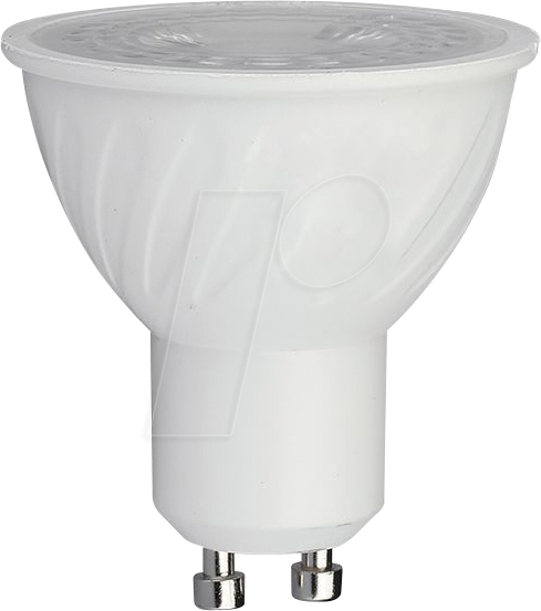 3800157677585 - Pro VT-227 LED-Spotlampe Chip Samsung smd 6W GU10 38° warmweiß 3000K - sku 21189 - Weiß - V-tac