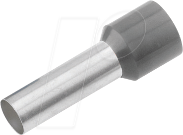 CIMCO 187006 - Aderendhülse isoliert 0,75 mm²/12 mm, verzinnt, grau, 100er Pack