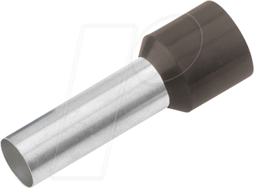 CIMCO 187013 - Aderendhülse isoliert 1,5 mm²/10 mm, verzinnt, schwarz, 100er Pa