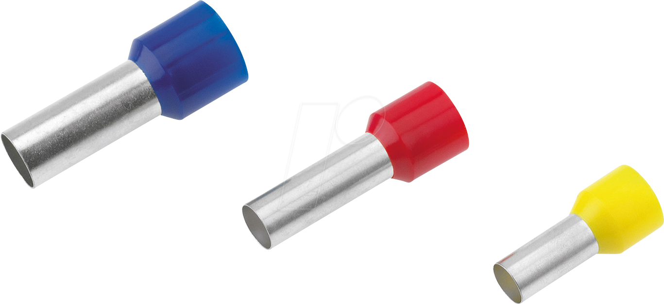 CIMCO 187029 - Aderendhülse isoliert 25,0 mm²/18 mm, verzinnt, grau, 50er Pack