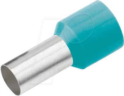 CIMCO 187204 - Aderendhülse isoliert 0,34 mm²/6 mm, verzinnt, türkis, 100er Pac