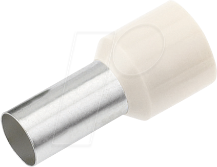 CIMCO 187209 - Aderendhülse isoliert 0,75 mm²/6 mm, verzinnt, weiß, 100er Pack