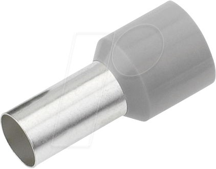 CIMCO 187225 - Aderendhülse isoliert 4,0 mm²/10 mm, verzinnt, grau, 100er Pack