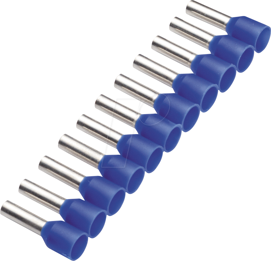 CIMCO 187514 - Aderendhülse Bandware 2,5mm²x8mm, blau  Riegel 50Stk. , Farbreih