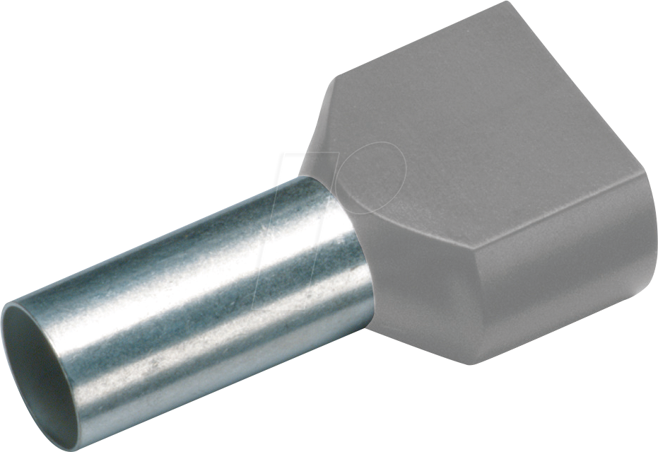 CIMCO 187705 - Twin-Aderendhülse isoliert 2x1,0 mm²/8 mm, rot, 100er Pack