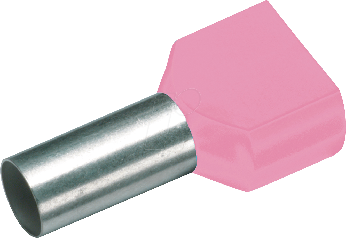 CIMCO 187715 - Twin-Aderendhülse isoliert 2x0,25 mm²/8 mm, violett, 100er Pack