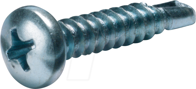 CIMCO 190435 - Blechschraube mit Halbrundkopf 4,8x22mm PZ2 selbstbohrend, 100er