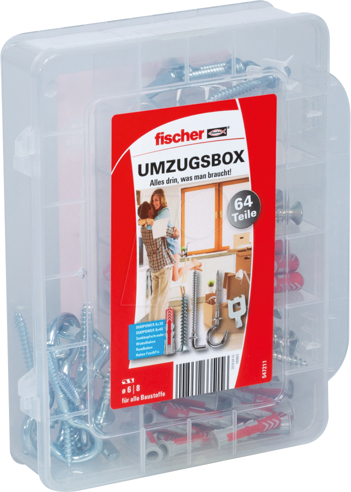 4048962335156 - Umzugsbox DuoPower 6 8 (64 Stück) - Fischer