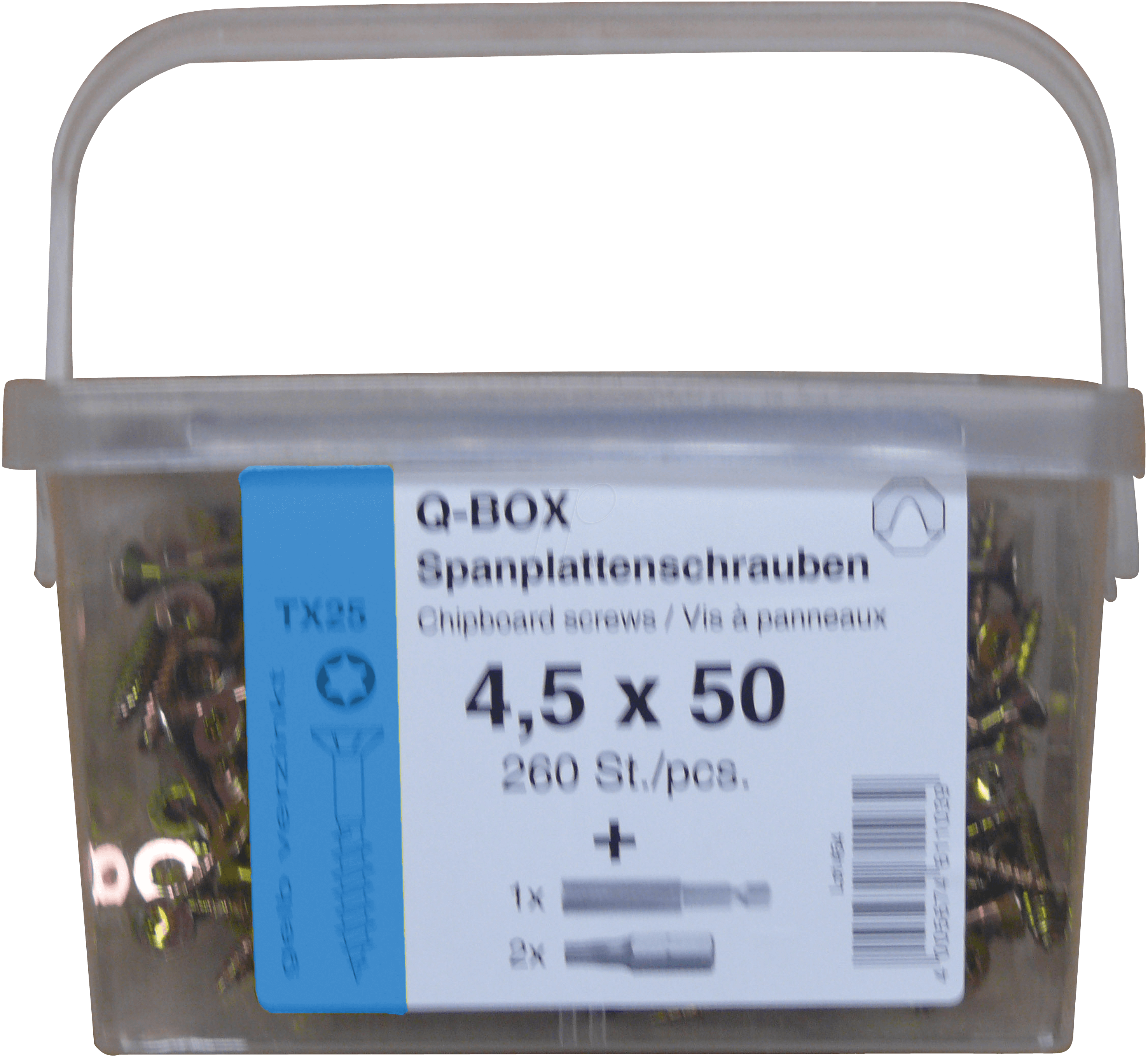 Q200 TX 5,0X70 - Q200 Plus Spanplattenschrauben-Box TX, TG, 160 St.