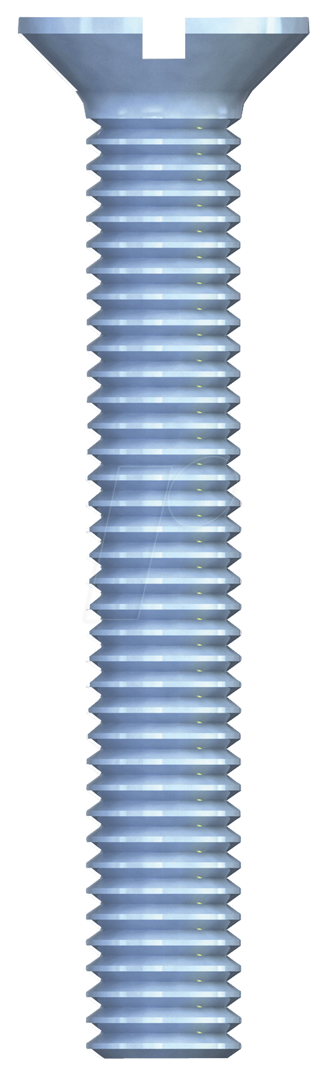 SSK M6X25-200 - Flach-Senkkopfschrauben, Schlitz, M6, 25 mm, 200 Stück