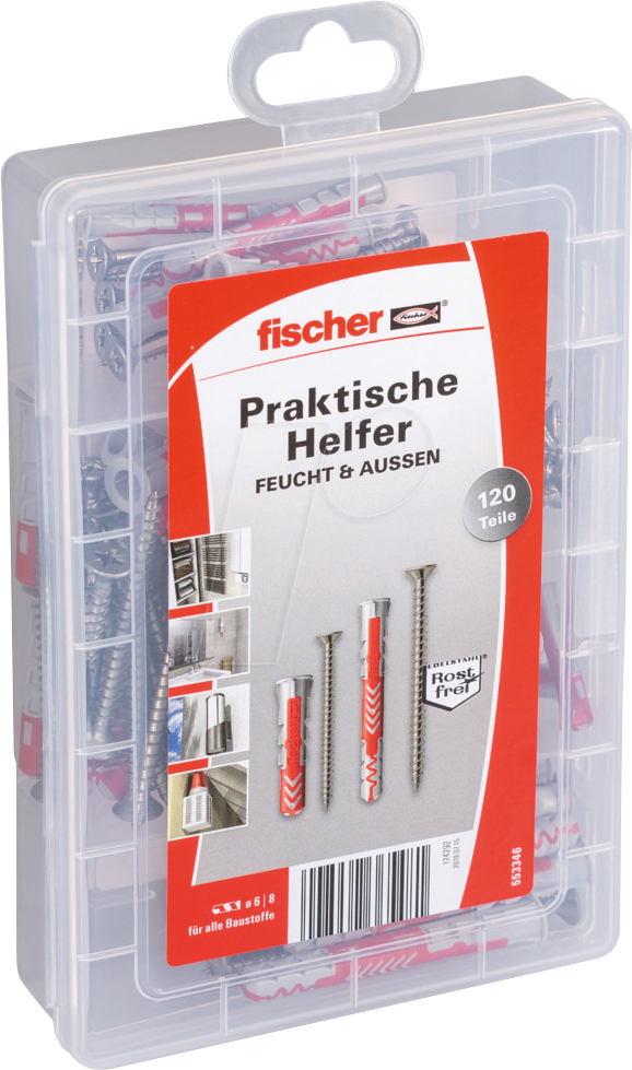 4048962365481 - DuoPower Praktische Helfer Edelstahl 120-tlg - Fischer