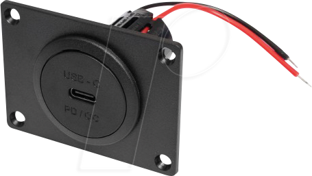 BST 67362550 - KFZ - Power USB-C Einbausteckdose PD/QC, ohne LED, mit Montagepl