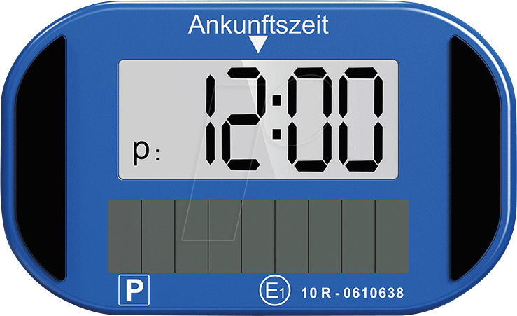 Logilink Electronic parking disc, with solar panel, KBA certified, black