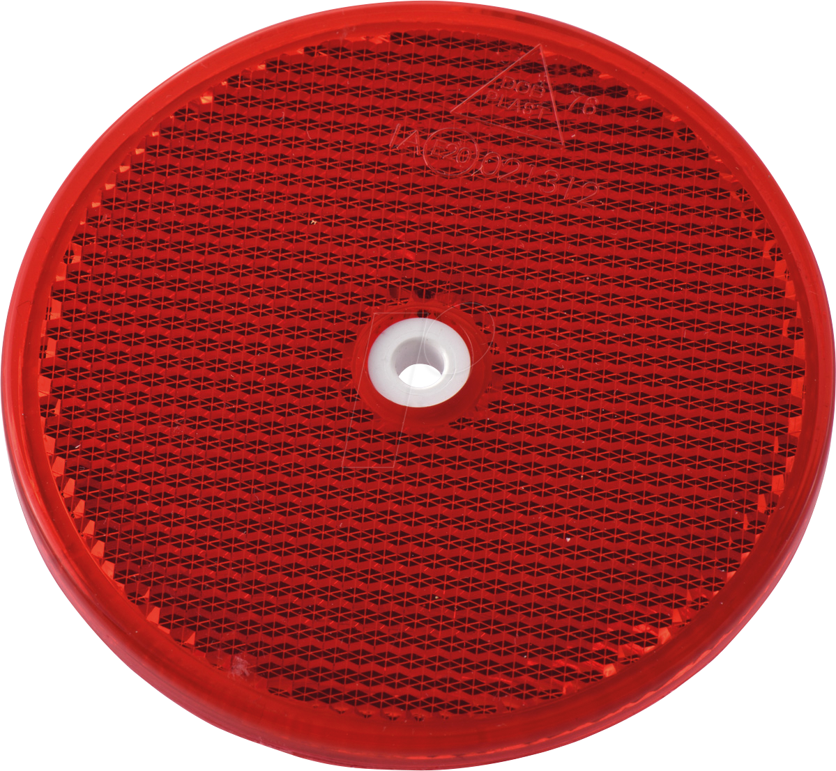 ANHGR 7603 - Anhänger - Reflektor, rund, mit Bohrung, rot