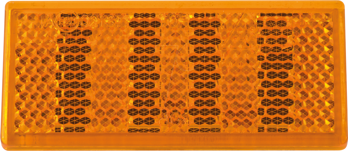 Image of ANHGR 763412 - Anhänger - Reflektor, eckig, selbstklebend, gelb