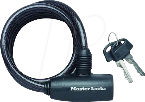 Spiral-Kabelschloss 8126 eurdpro mit Schlüssel verschsp sb - Master Lock