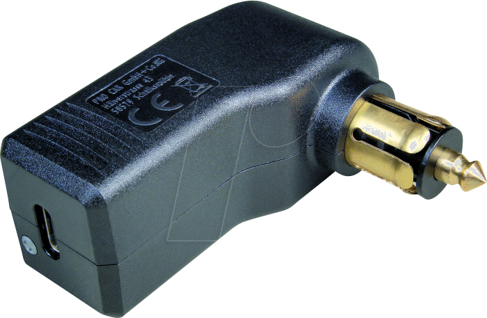 BST 67304100 - KFZ - Normstecker, 12-24V, USB-C, 5V/3A, gewinkelt