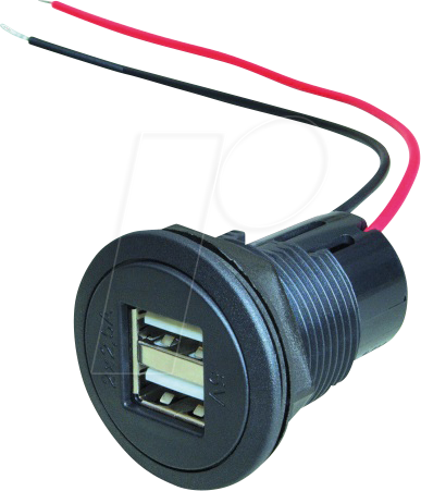 BST 67321000 - Caravan - Steckdose, 2x USB-A, 12/24V, 2x 2,5A/5V, schwarz