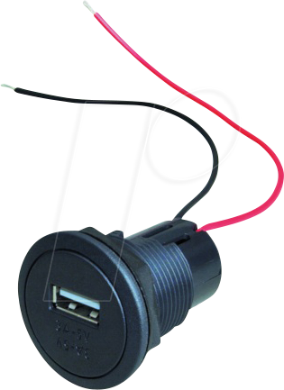 BST 67331000 - Caravan - Steckdose, USB-A, 12/24V, 3A/5V, schwarz