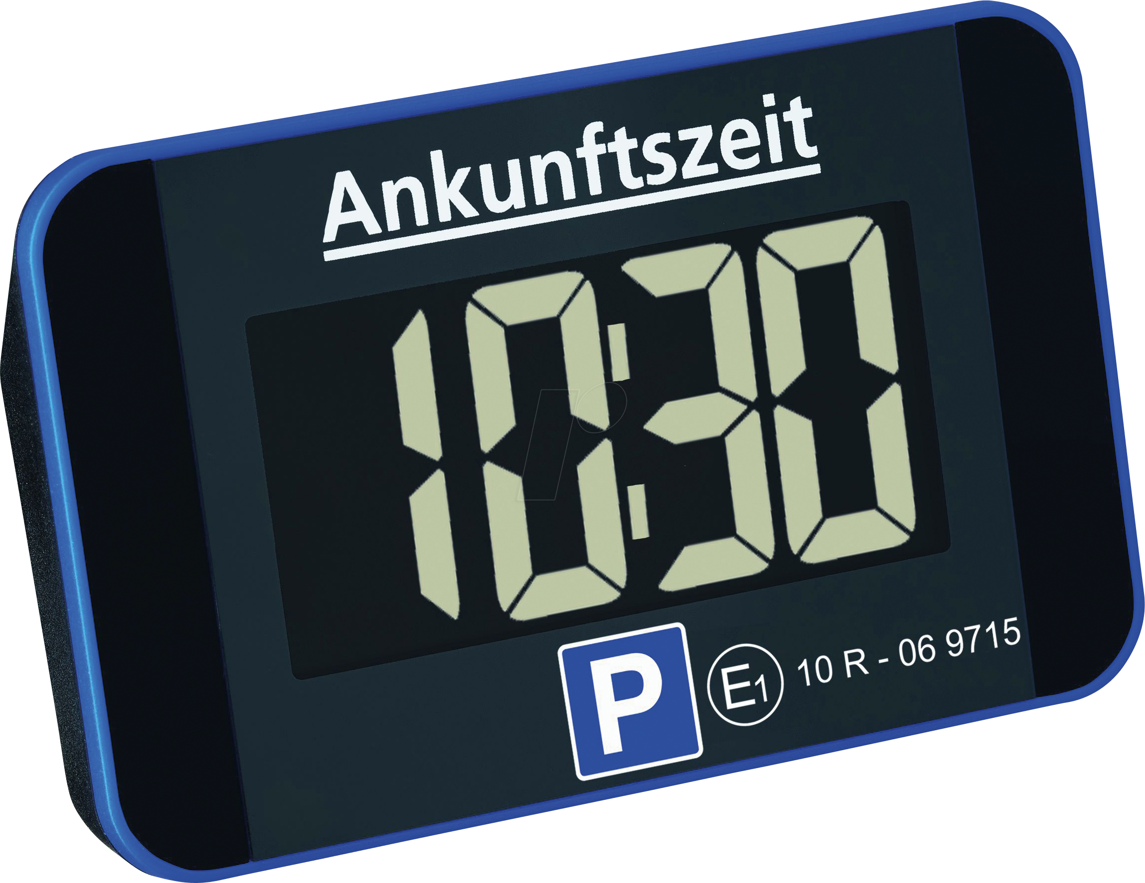 KFZ PARKSCREEN: KFZ - Elektronische Parkscheibe ParkScreen, schwarz - blau  bei reichelt elektronik