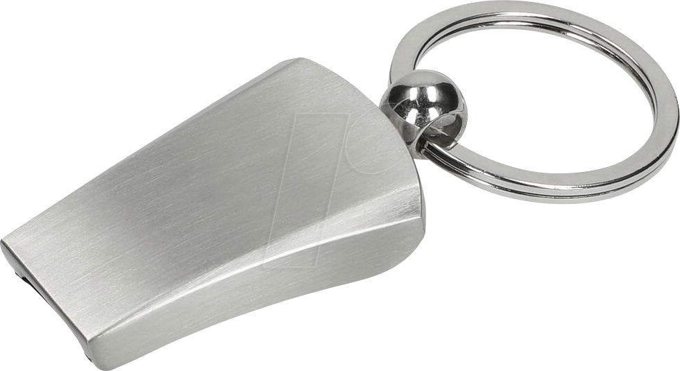 Werbeartikel Trillerpfeife Stadion – silber – mit Logo bedruckt für Messen & Promotion mit 33mm Schlüsselring aus Metall