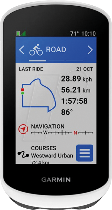 GARMIN EDGE EX2 - Fahrrad-Navi - 3'' (7,6cm), Touch, GPS, IPX7, BT