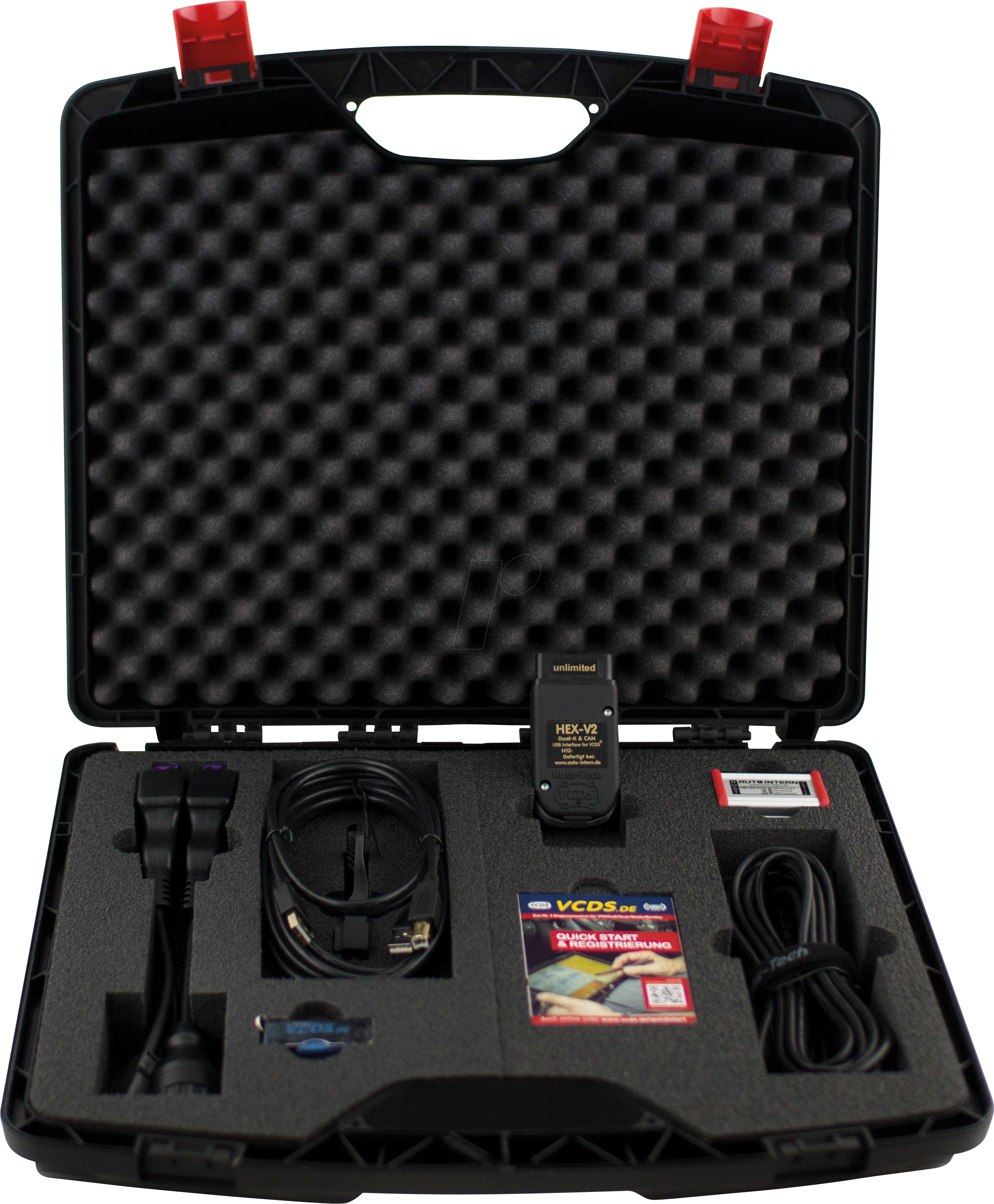 OBD USB+AI ULWK - KFZ - Diagnose HEX-V2 + OmnAIScope, VCDS, OBD2, USB, >99 FIN, mi