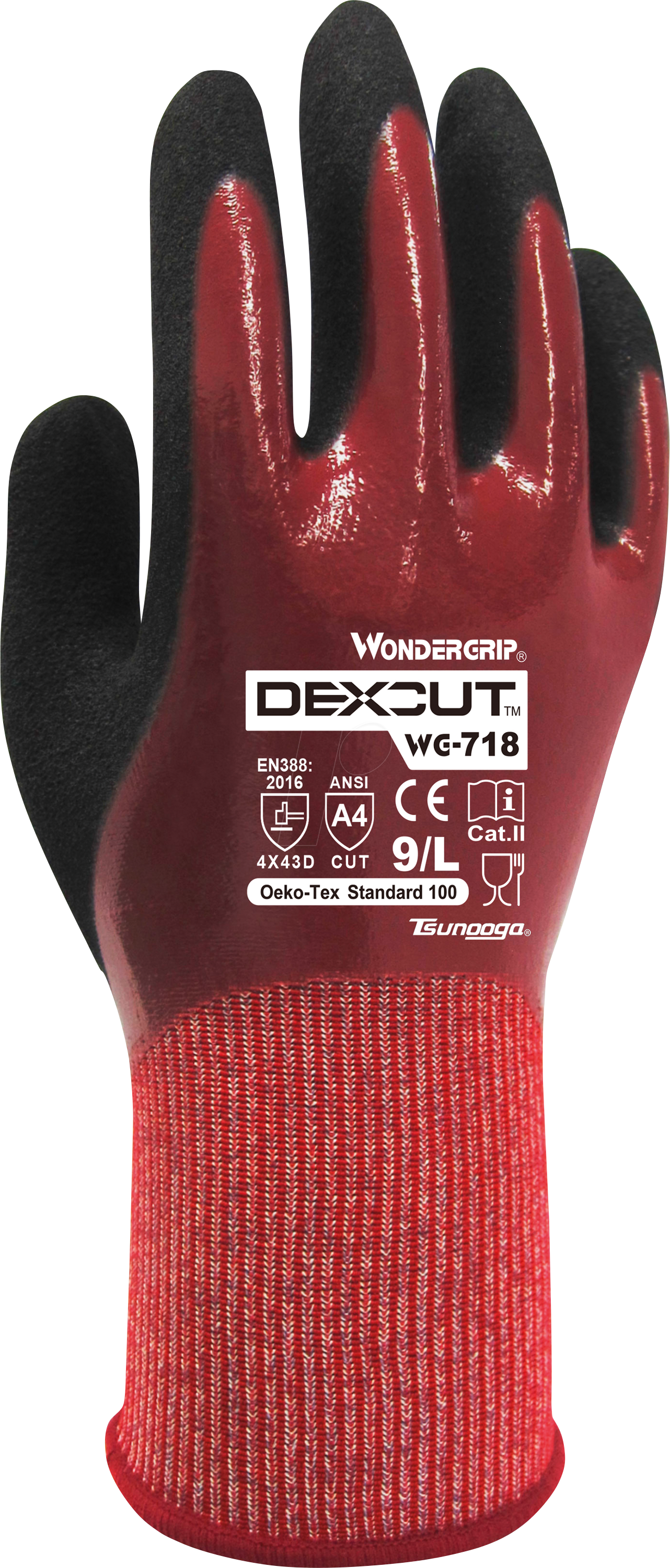 6959234404518 - WonderGrip 718 Dexcut Schnittschutz- Handschuhe EN 388 Kat (454