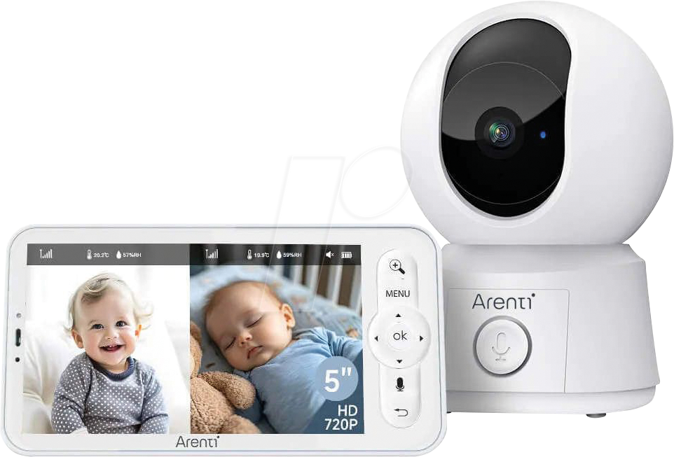 6974935722402 - Arenti 2MP 1080P Wi-Fi Video Baby Monitor Kit with LCD