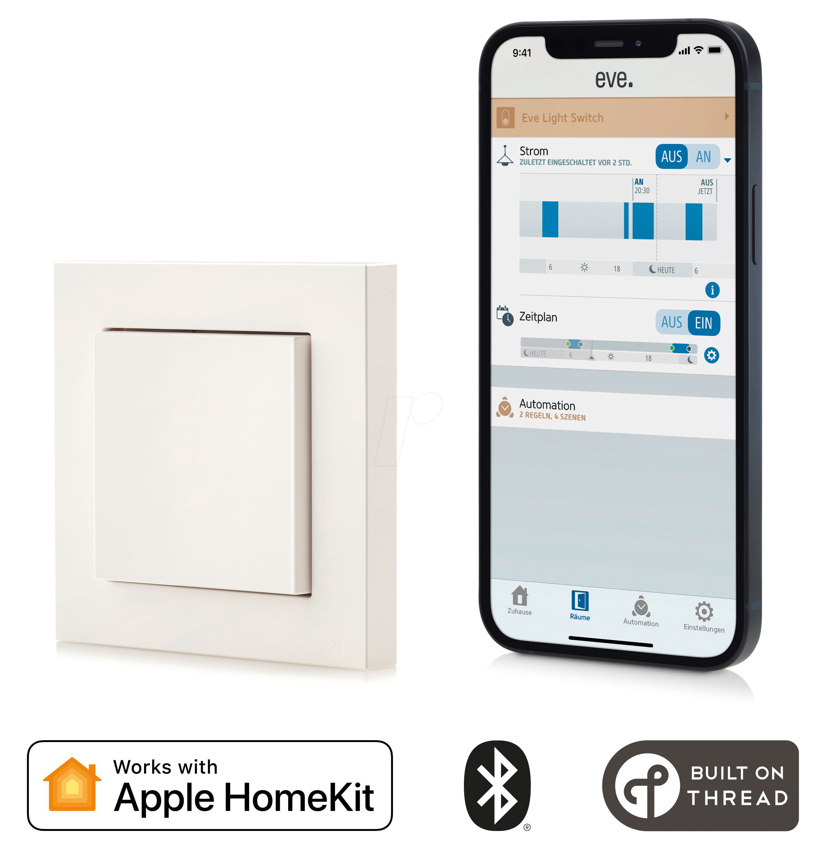 EVE LIGHTSWITCH - Eve Light Switch, Smarter Lichtschalter, Apple HomeKit
