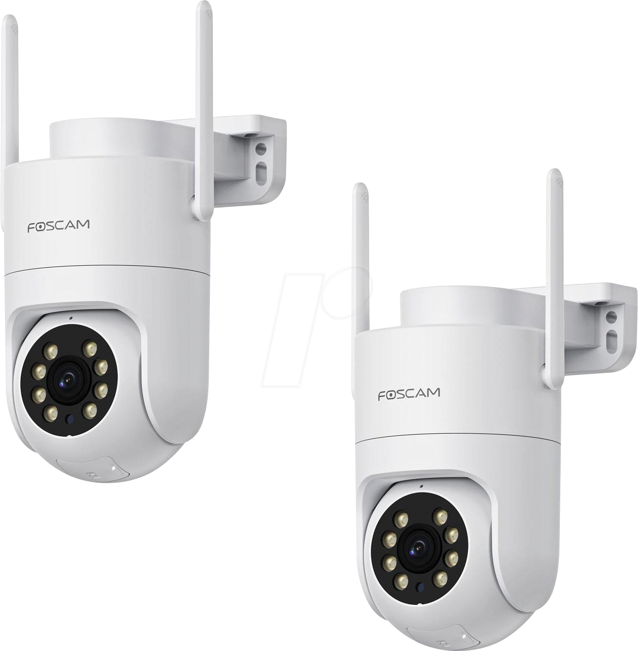 FOSCAM PD8-2 - Überwachungskamera, IP, LAN, WLAN, außen, 2 Stück