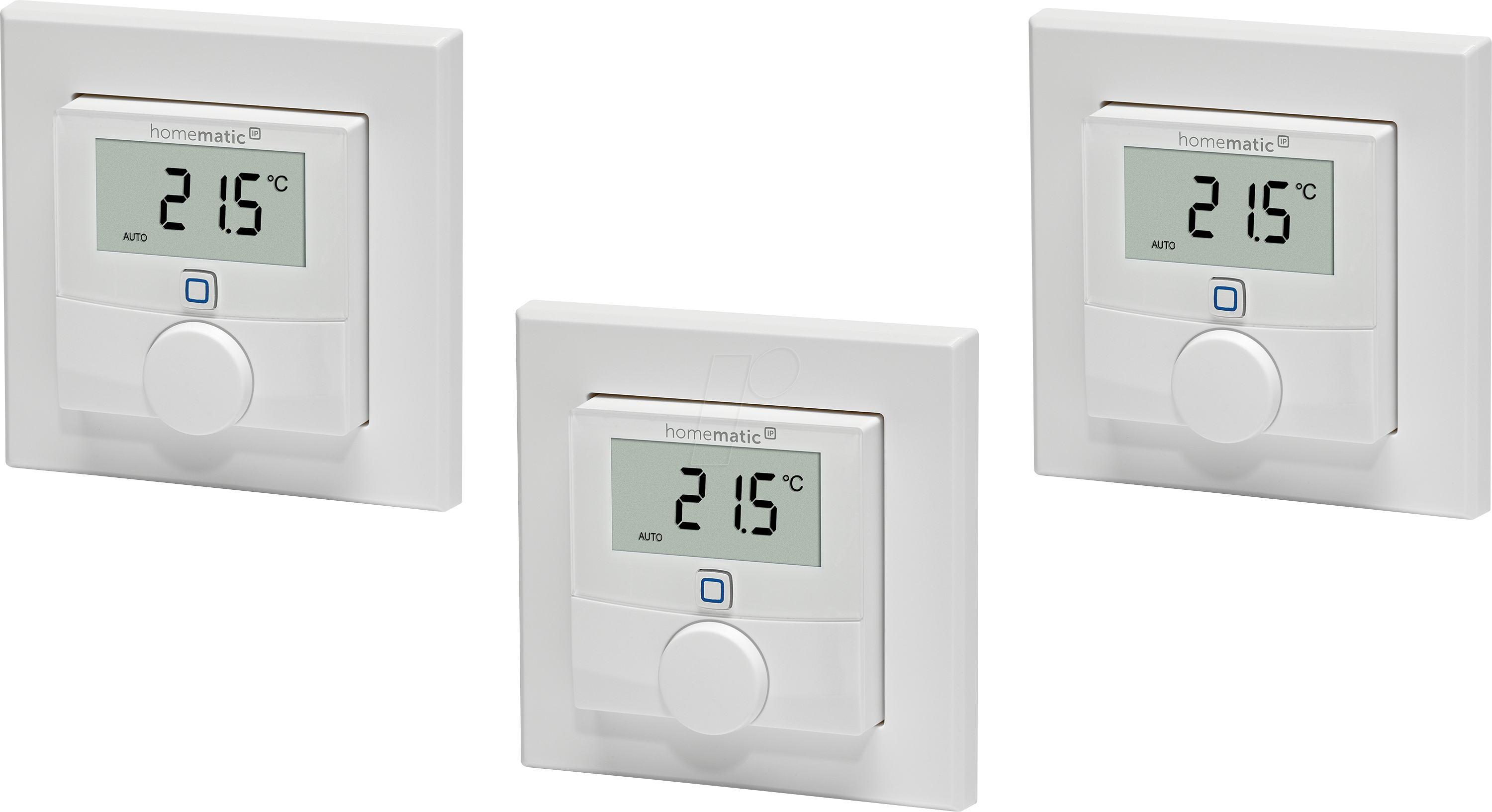 Image of HMIP WTH-1-3 - Wandthermostat mit Luftfeuchtigkeitssensor, 3 Stück