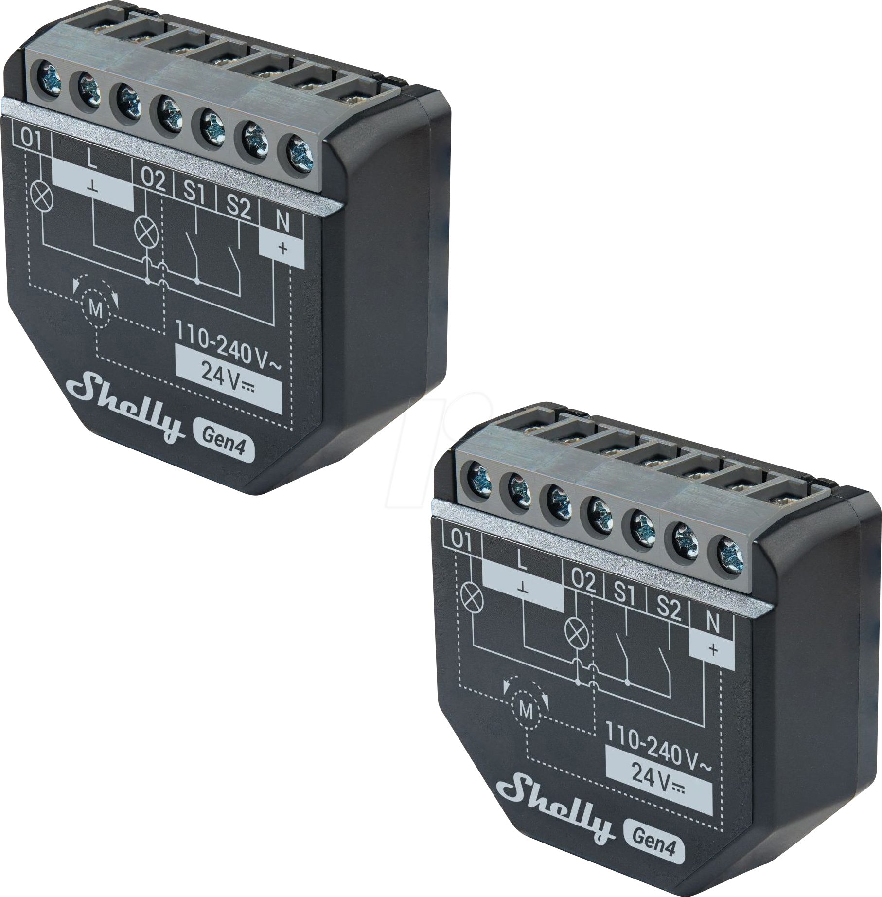 3800238070755 - 2PM G4-2 - Shelly 2PM Gen4 2erPack BT Matter Zigbee WLAN Messaktor 2-Kan