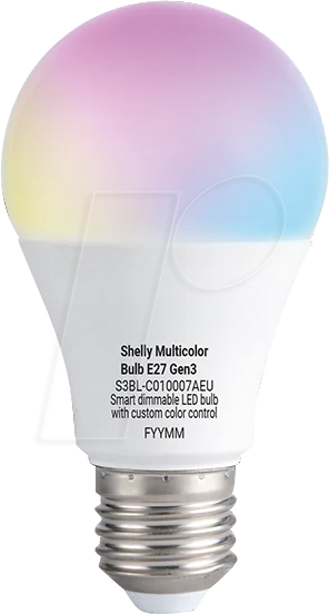 Image of SHELLY MB E27 G3 - Shelly Multicolor Bulb E27 Gen3