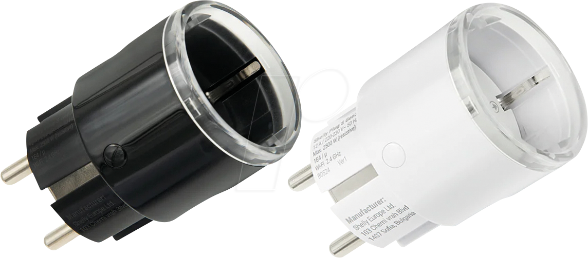 Image of SHELLY PLUGSG3BW - Shelly Plug S Gen3 schwarz + weiß Bundle