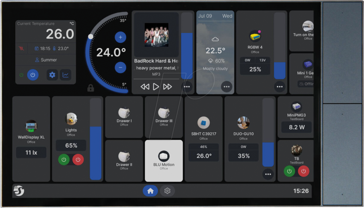 3800238071691 - WD XL G - Shelly Wall Display XL grau