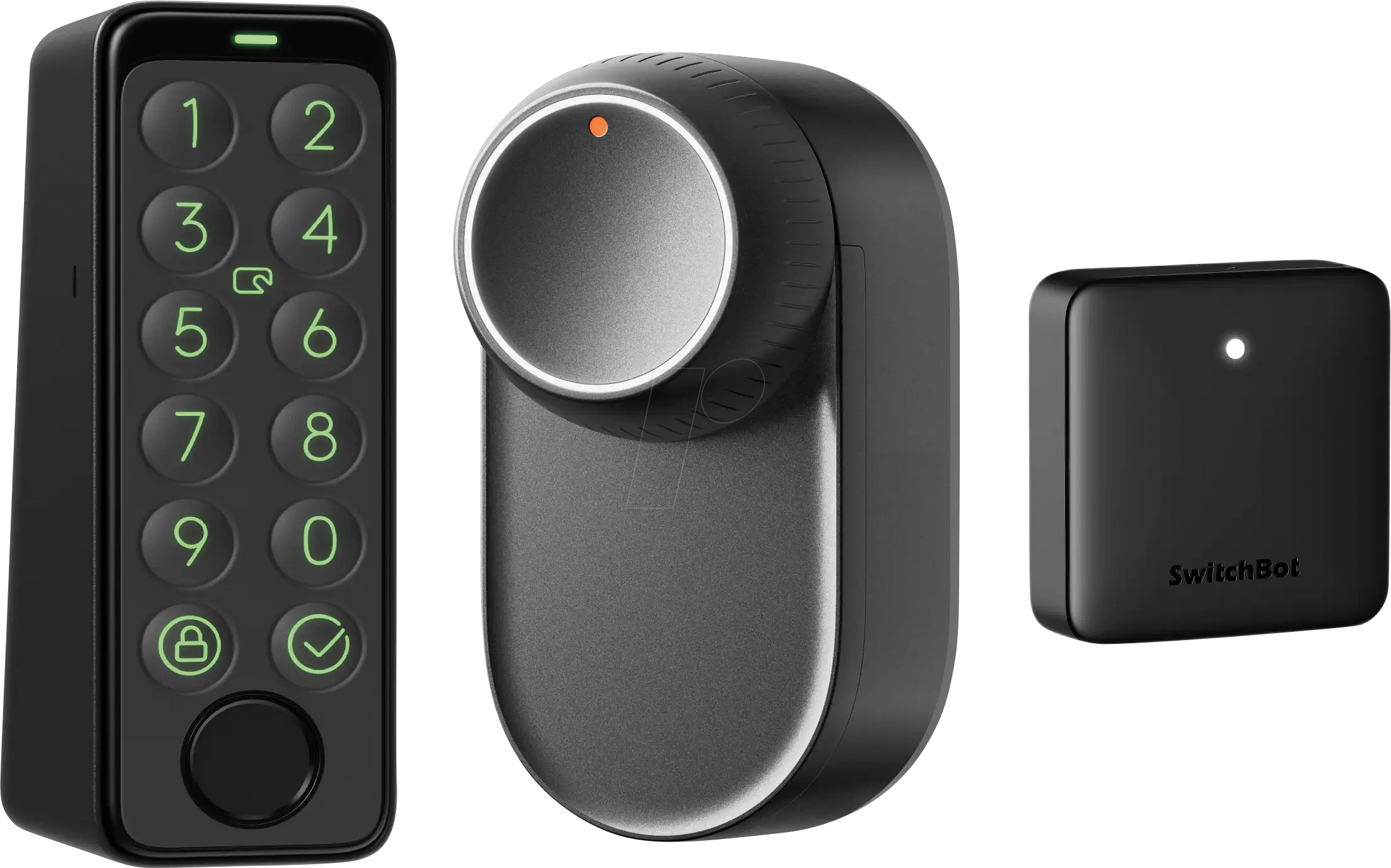 Image of SWB LOCKULTRASET - Smart Lock Set + Hub Mini Matter + Keypad, schwarz