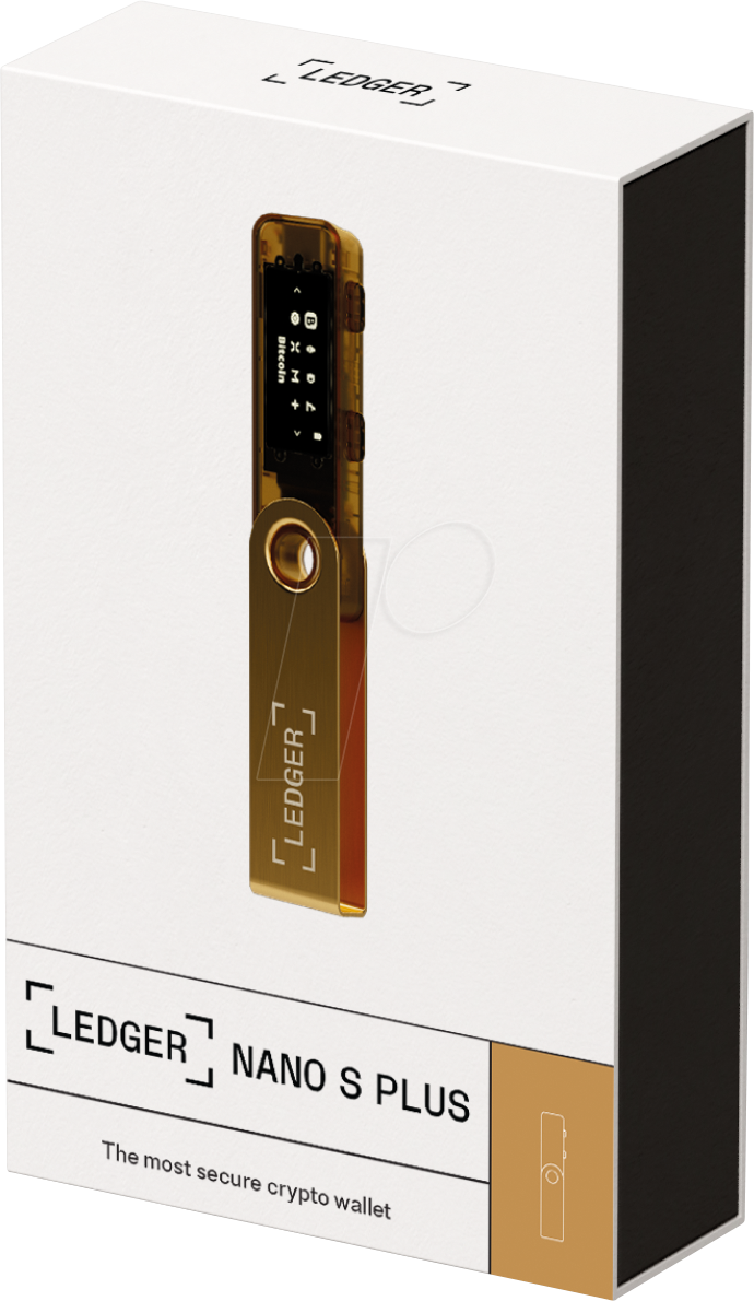 LEDGER Crypto wallet, Nano S Plus, gold | Crypto wallets at very favourable  prices | reichelt elektronik