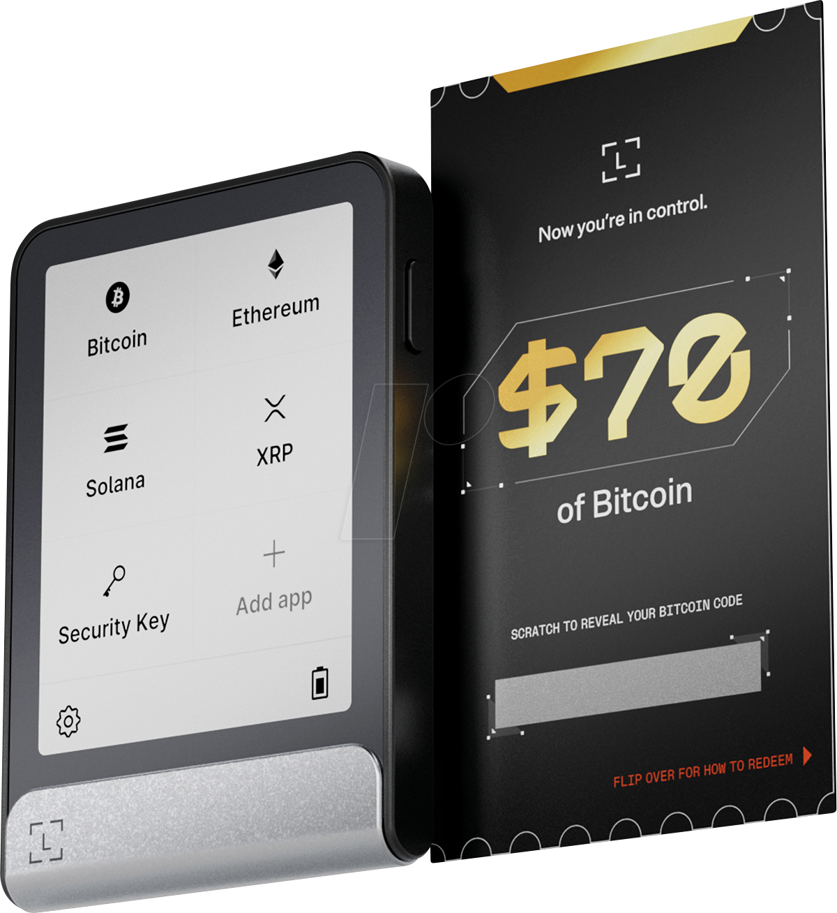 LEDGER FLEX-KIT - Krypto-Wallet, Flex mit $70 Bitcoin